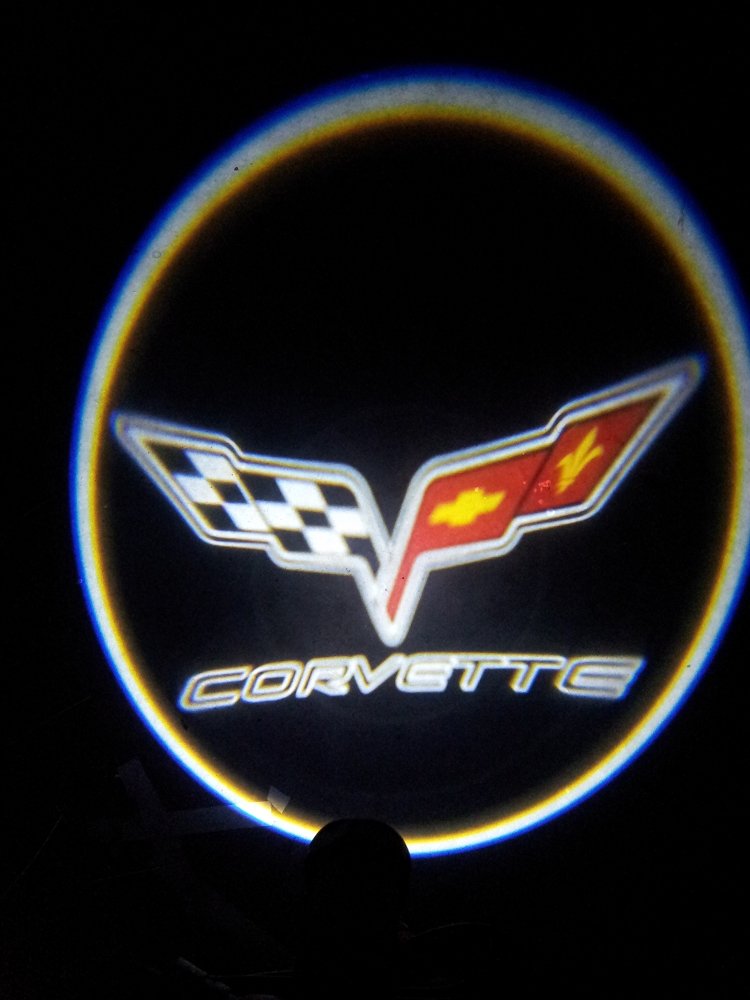 Corvette C6 LED proyector luces - Cruz banderas y letras: Amazon ...