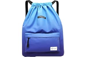 Risefit Waterproof Drawstring Bag, Gym Bag Sackpack Sports Beach Backpack for Men Women