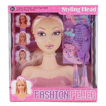 Ardisle Girls Fashion Hair Styling Dolls Head Play Set Kids Childs