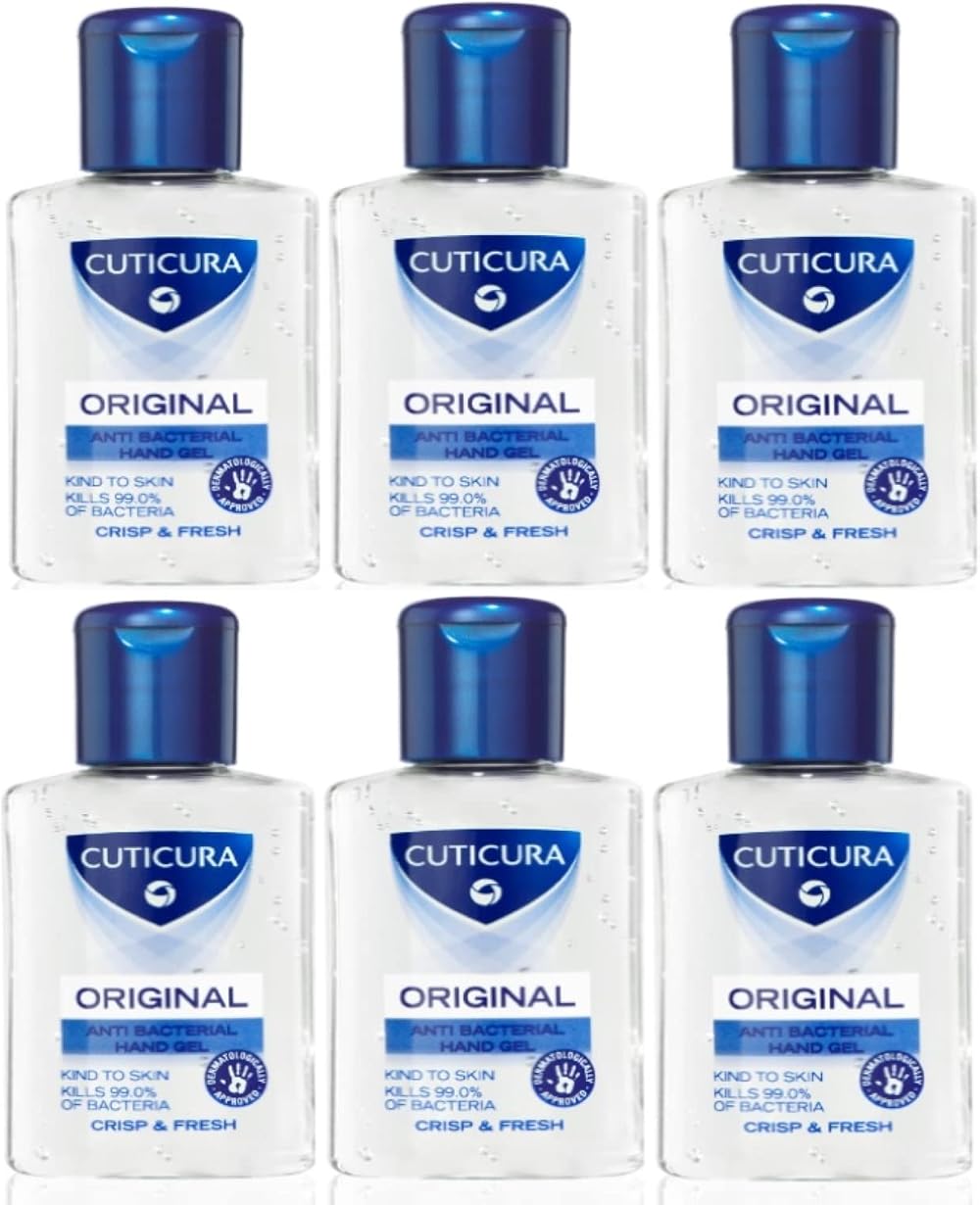 Cuticura Original Hand Gel 50ml 6 Pack Cris... Fresh Scent Sanitiser