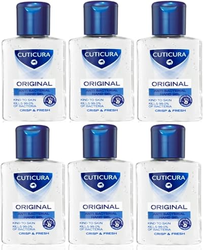 Cuticura Original Hand Gel 50ml 6 Pack Cris... Fresh Scent Sanitiser