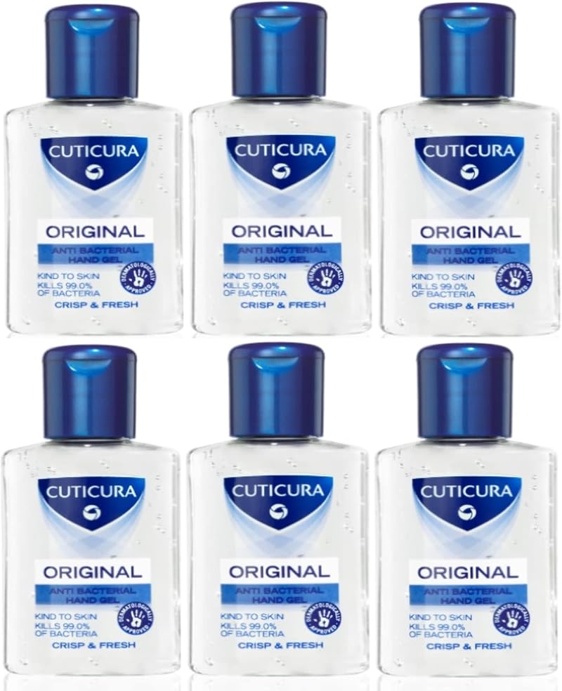 Cuticura Original Hand Gel 50ml 6 Pack Cris... Fresh Scent Sanitiser