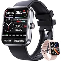 Blood Glucose Monitoring Bluetooth Fashion Smart Watch, Fitness Tracker with Blood Pressure, Blood Oxygen Tracking, Heart Rat