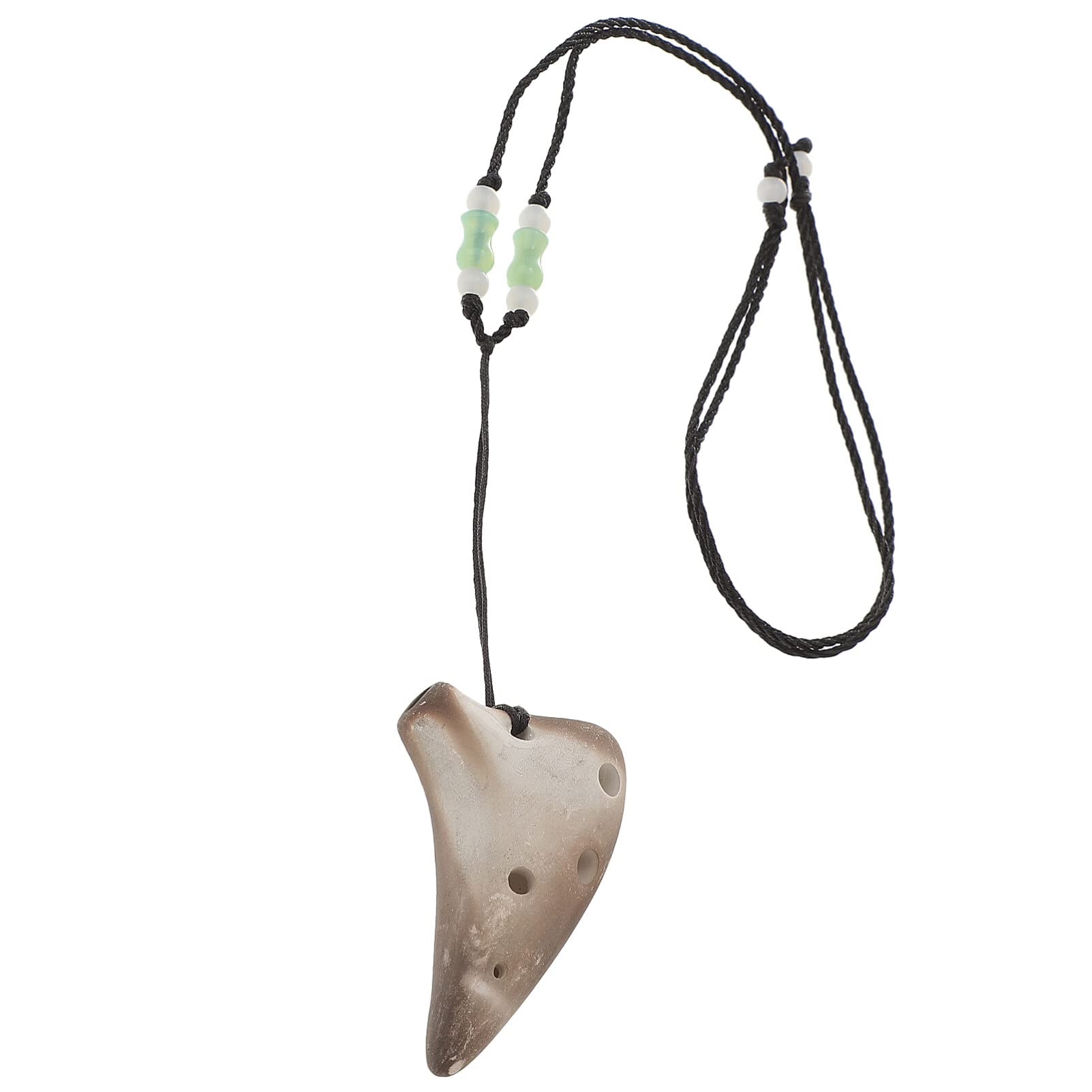 MILISTEN 6 Hole Ocarina Dolomite Ocarina Mini Flute Christmas Music Instrument with Black Lanyard for Beginners with Ethereal Tone and Lightweight Design