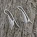 NOVICA Artisan Handmade Sterling Silver Drop Earrings Shining Dove from Thailand No Stone Animal Themed Bird [1.3 in L x 0.5 in W] ' Friendly Doves'
