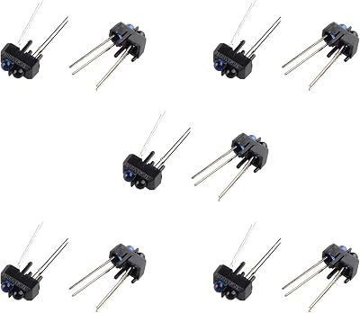 HALJIA 10PCS TCRT5000 Reflective IR Optical Sensor Switch for Arduino, 12mm