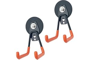 Sumlache Magnetic Hooks Heavy Duty-Wall Mount Magnetic Garage Hanger for Organizing Garden Lawn Tools-Magnetic Garage Hooks f