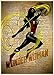 Wonder woman superhero art print on vintage dictionary page