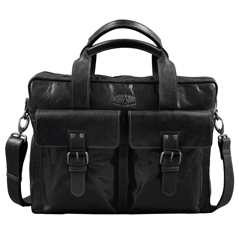 Pride and Soul Laptop Bag Additional Pocket Dark Charcoal