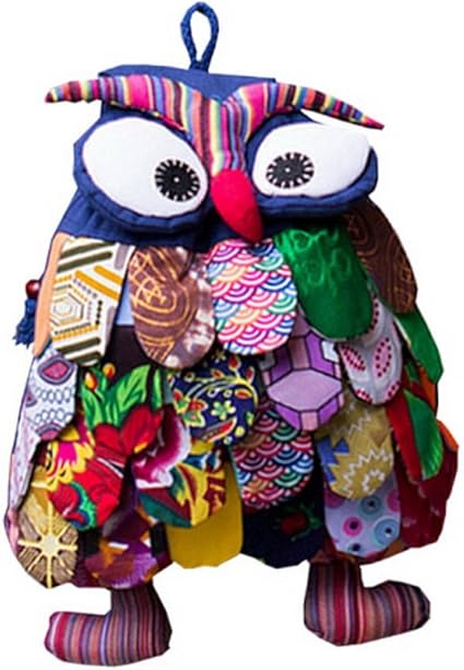 Amazon エスニックスタイル手作りの特別キッズリュックかわいいフクロウ気まぐれなバックパックブルー 子ども用バッグ ベビー マタニティ 通販