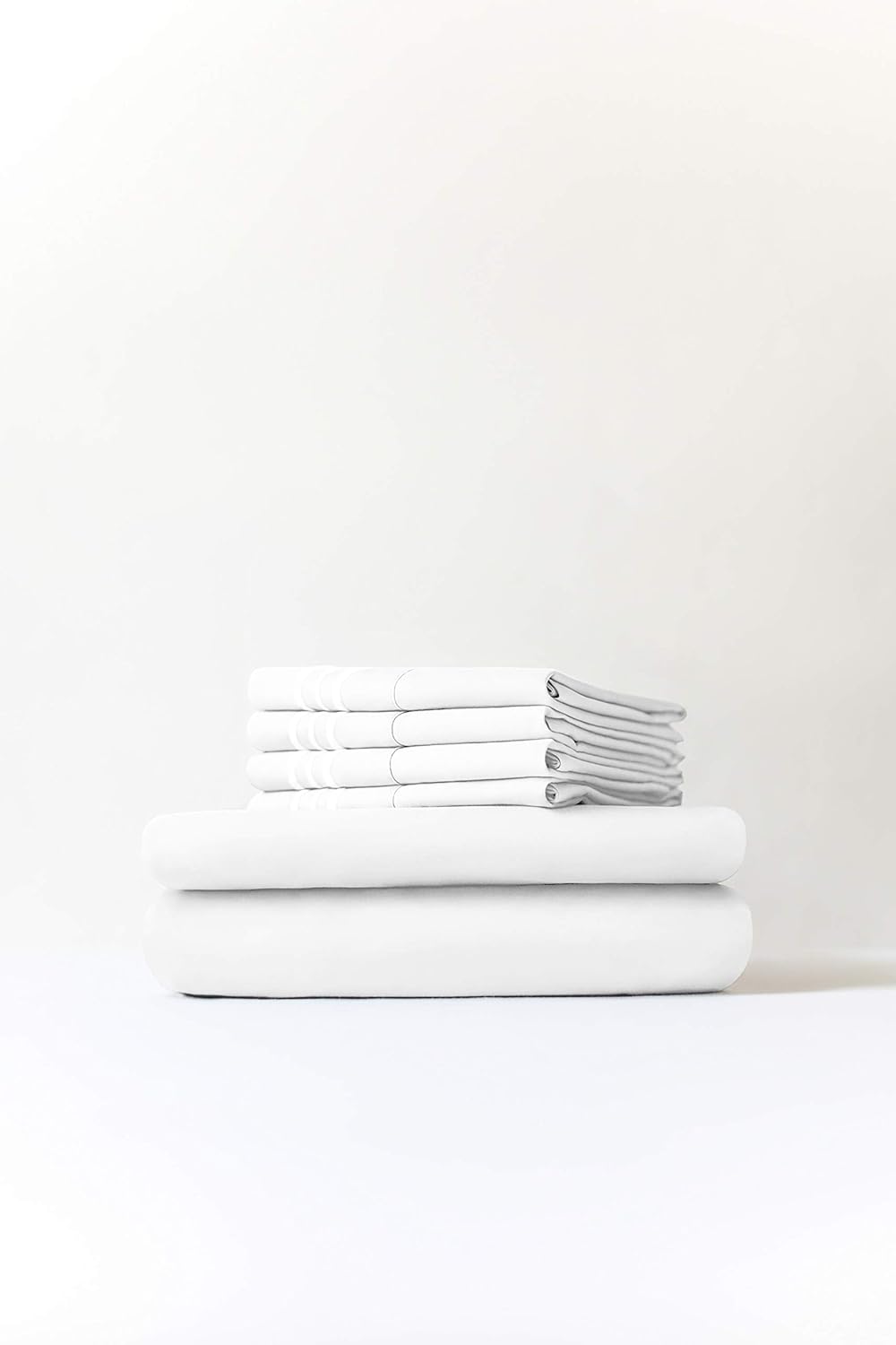 Queen Size Sheet Set - 6 Piece Set - Hotel Luxury Bed Sheets - Extra Soft - Deep Pockets - Easy Fit - Breathable & Cooling Sheets - Wrinkle Free - Comfy - White Bed Sheets - Queens Sheets - 6 PC: Home & Kitchen