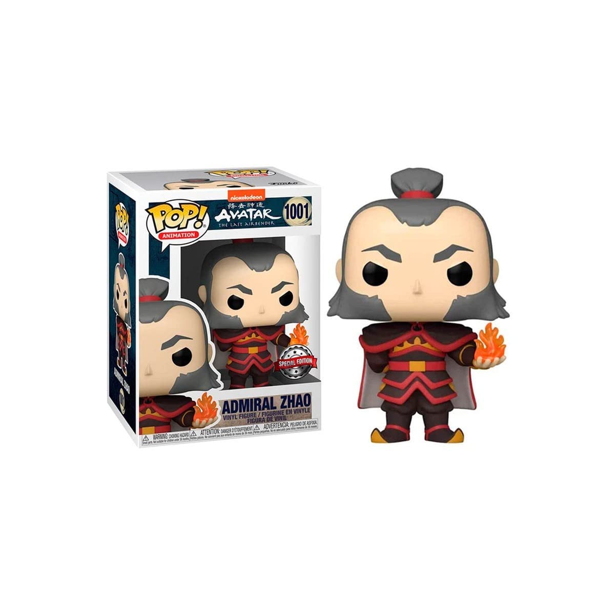 Funko POP! Animation: Avata R - Admiral Zhao With Fireball - Glow In the Dark - Avatar: the Last Airbender - Collectable Vinyl Figure - Gift Idea - Official Merchandise - Toys for Kids & Adults