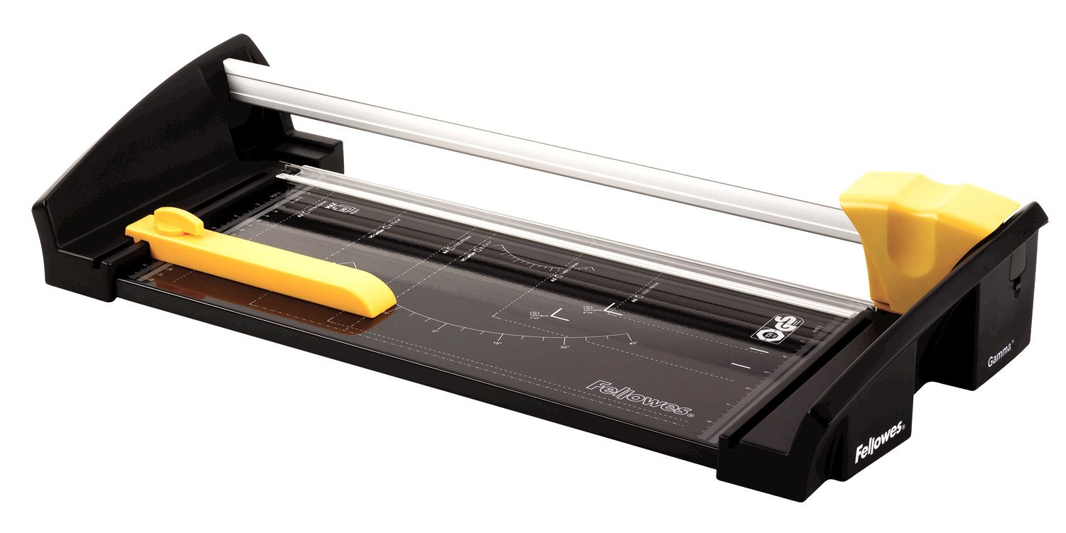 Fellowes Gamma A3 Heavy Use Rotary Trimmer, Black, Silver, Yellow