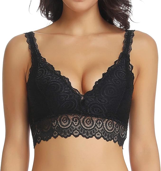 Neckholder Bralette Spitze Cami Mit Eingebautem Bh Riemchen Gepolstert Bralette Camisole Bhs Fur Frauen Spitze Crop Top Amazon De Bekleidung