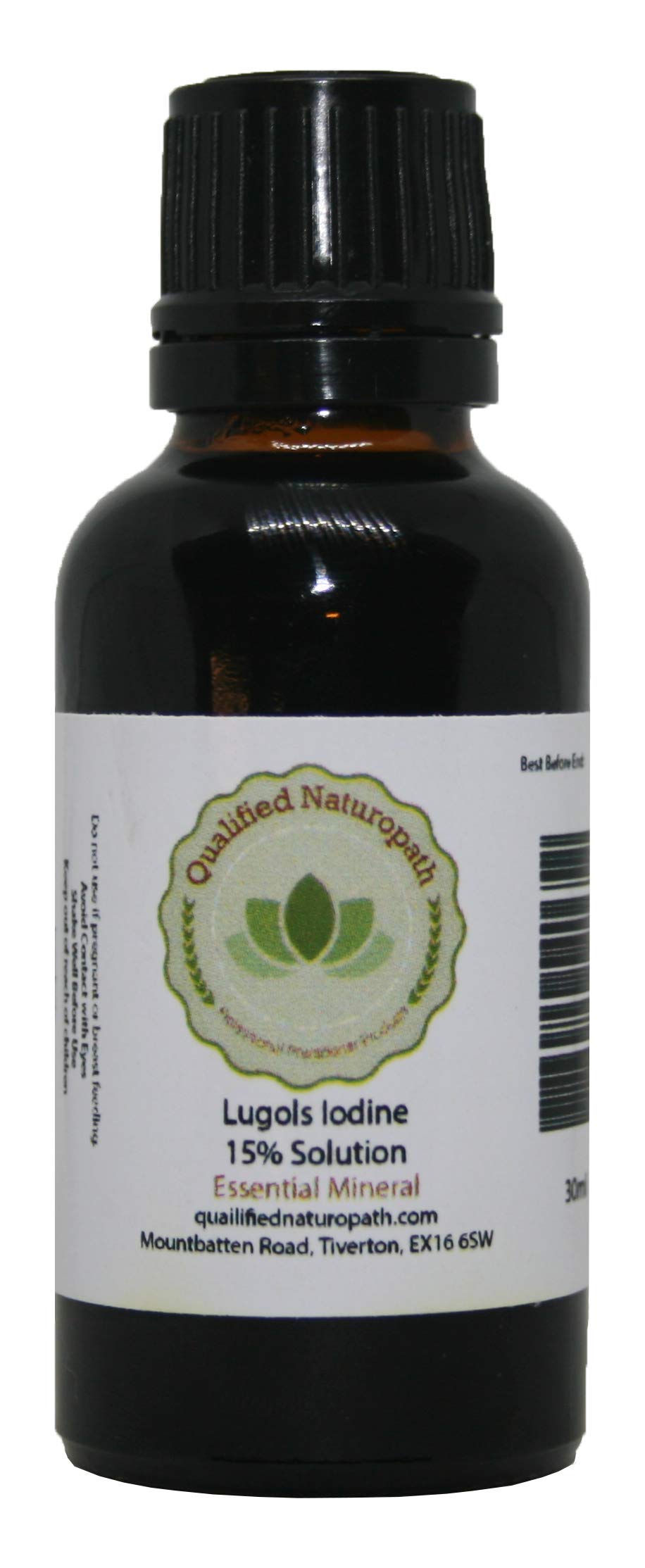 Lugols Iodine Solution 15% - 30ml - with Dripper/Dropper Top