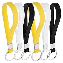 NUOBESTY 6Pcs Keychain Strap Wristlet Wrist Lanyard