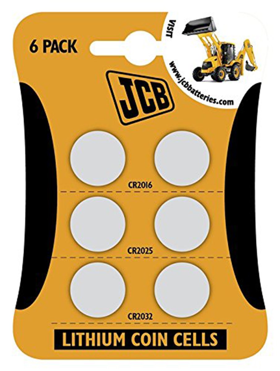 S4901 JCB Lithium Coin Cell Mix Batteries - Pack of 6