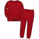VAENAIT 6M-12Y Toddler Toddler Kids Toddler Girls Boys Soft Comfy Modal Tencel Solid Raglan Sleepwear Pajamas Pjs 2pcs Set