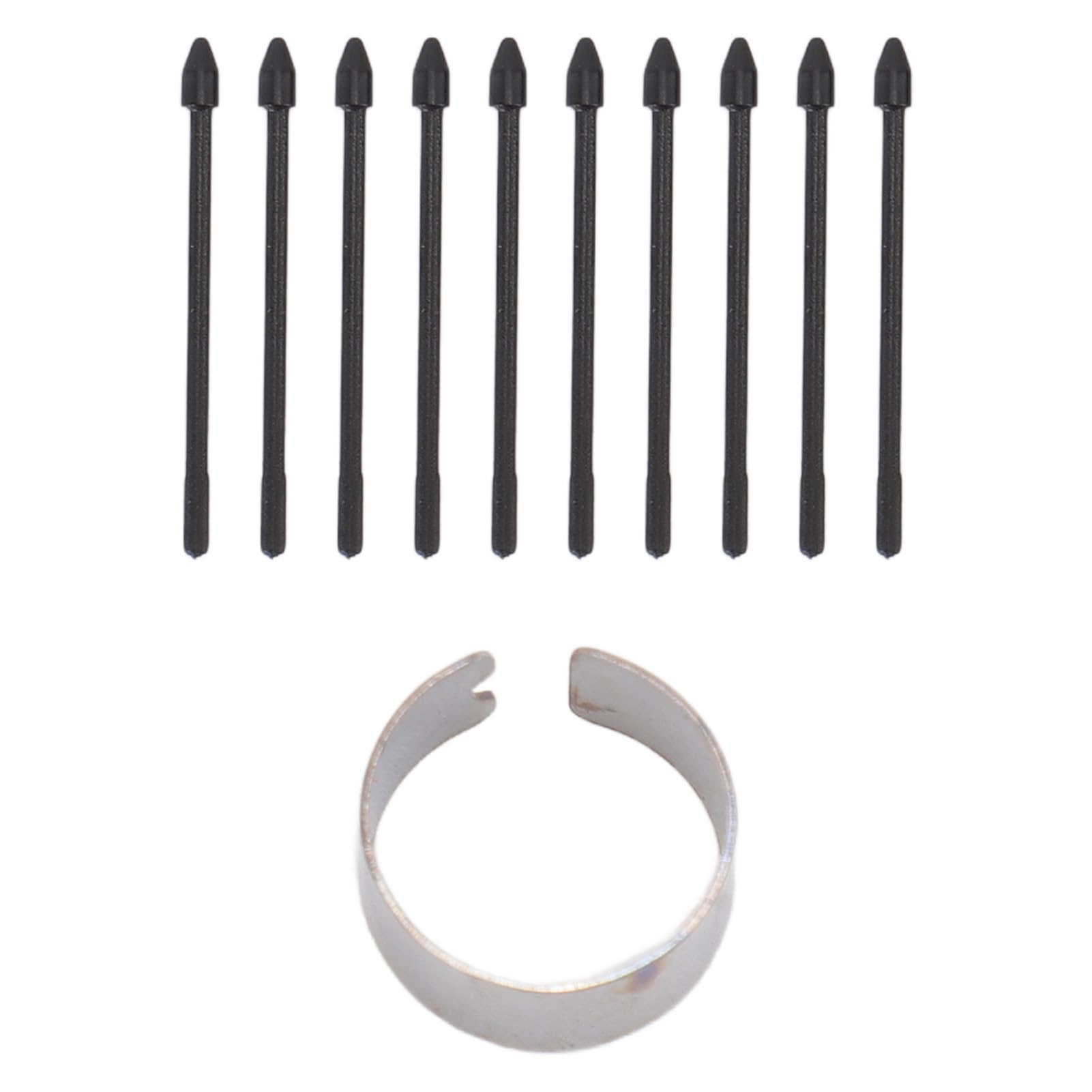 10PCS EMR Digital Pen Tips, ABS Touch Screen Pen Nibs Replacement for Remarkable 2, Note 10, Note 20, Tab S6, S7, Lumi2 (with Pen Plus, for Note Air2) (Black)