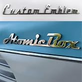 Custom Metal Car Emblem Gift for Cars Lovers, Vechicle Emblems and Badges Side Rear Front Hood Trunk Personalized Gifts Sign Truck Letter - 3D for Cars (Custom Text)