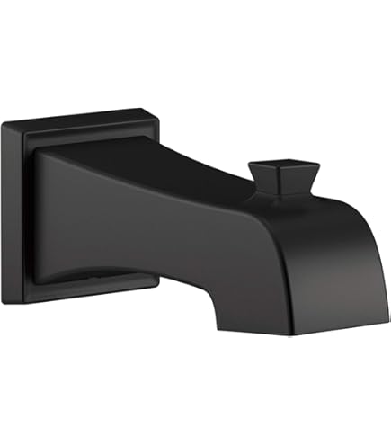 DELTA FAUCET RP90158BL Pivotal Diverter Tub Spout, Matte Black