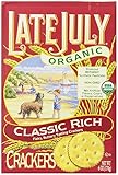 Late July Organic Classic Rich Crackers, 6-Ounce Boxes (Pack Of 12)