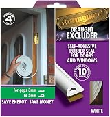 Stormguard P Profile Draught Excluder Self Adhesive 10m White view 5