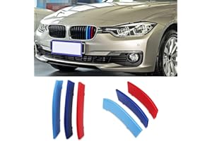 VANJING M-Colored Stripe Grille Insert Trims for BMW F30 2013-2018 3 Series /4 Series(Only Fit 11 Beams not 8 Beams) Kidney Grills …