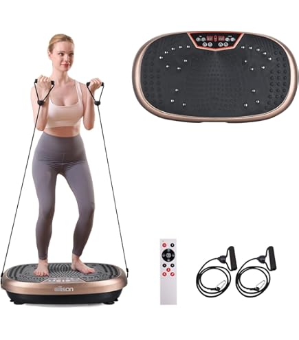 thumbnail image 2 of Belmint Vibration Platform Exercise Machine With 2 Resistance Bands 2 of 13