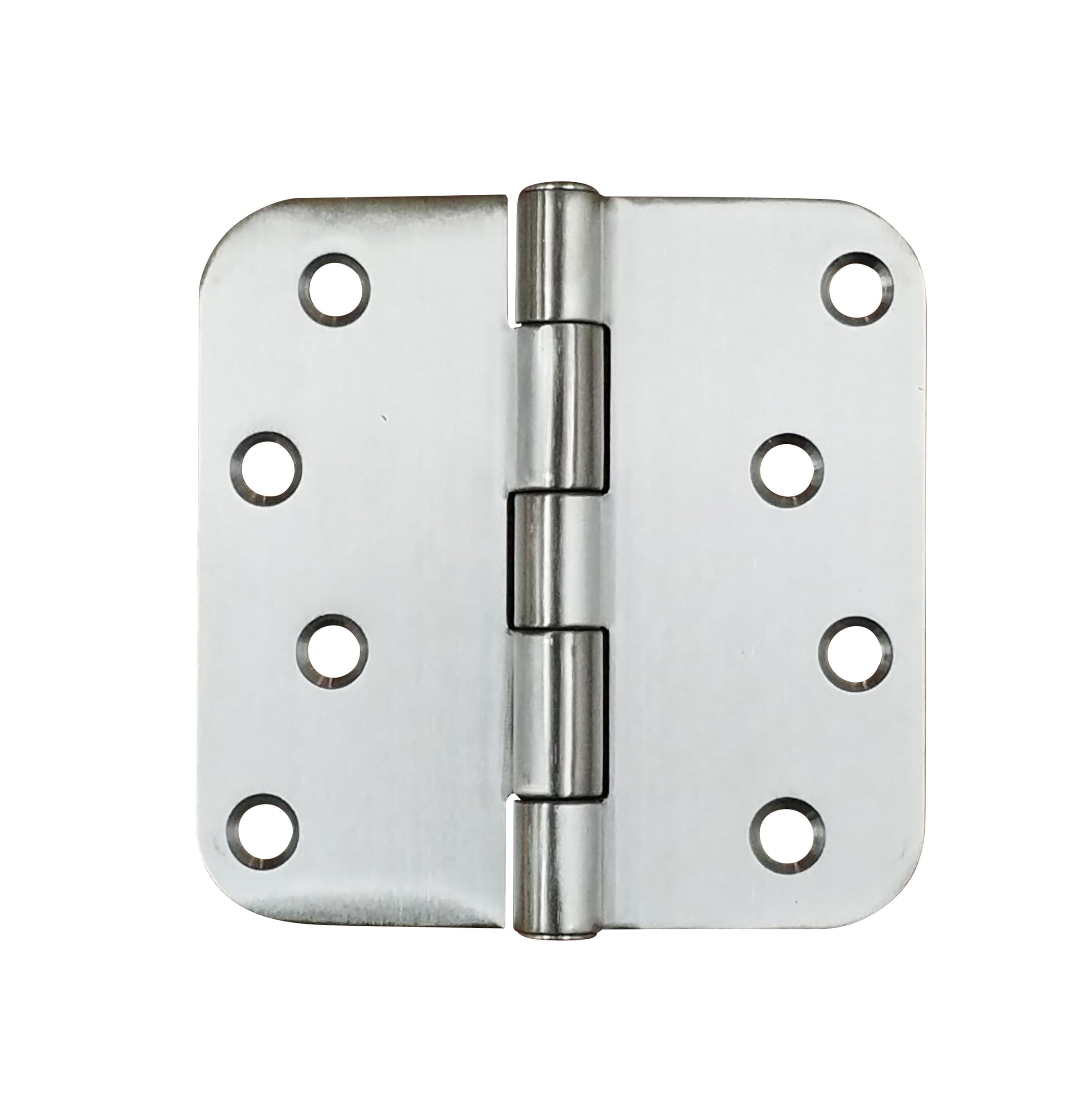 Photo 1 of Hinge Outlet 316 Marine Grade Stainless Steel Door Hinges, 4 Inch with 5/8 Inch Radius, Non-Removable Pin, Highly Rust Resistant - 3 Pack