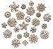 Zakia Lot 24pcs Crystal Flower Bridal Brooch Pin Brooches Gold