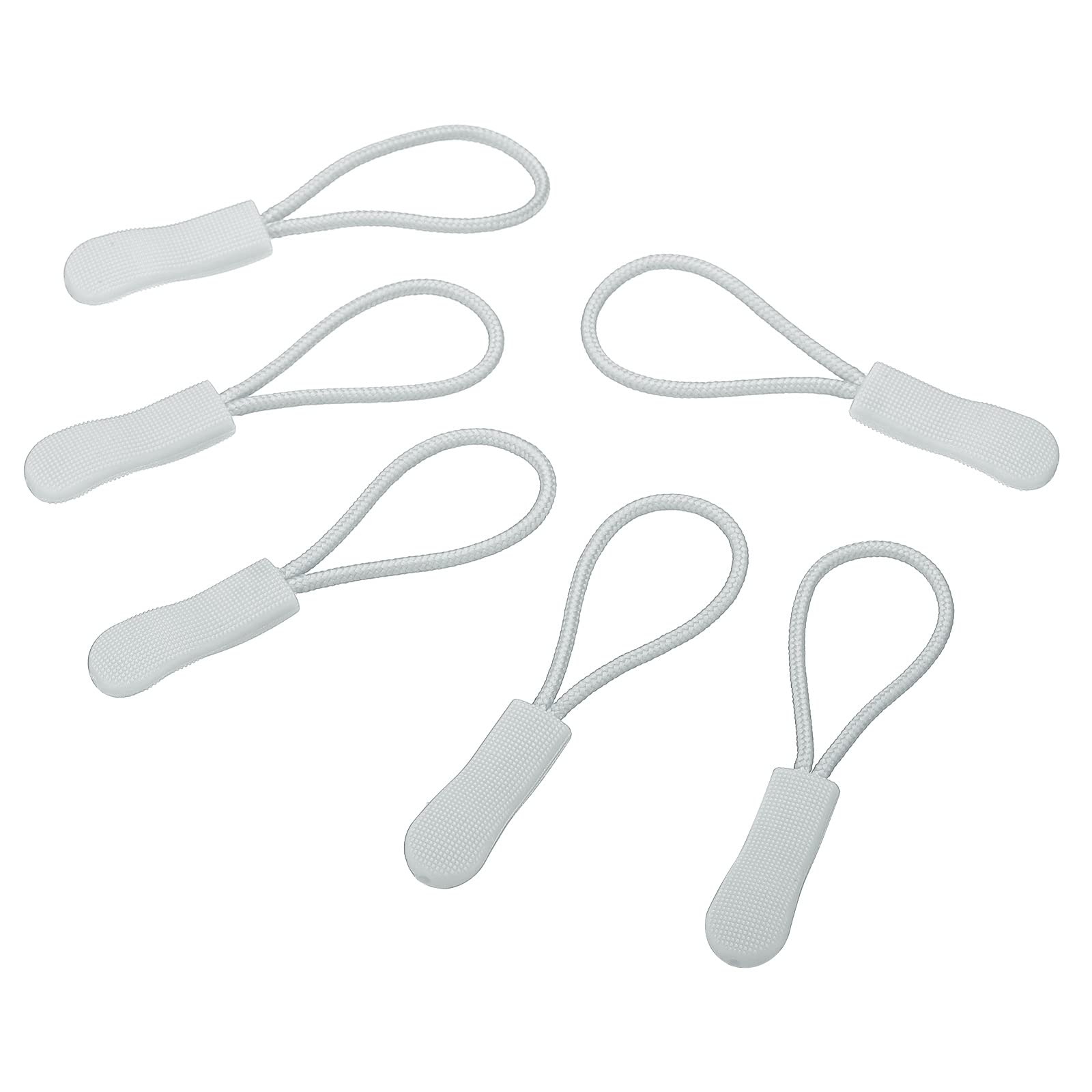 PATIKIL Zipper Pulls Replacement, 30 Pack Extension Cord Handle Fix Tab Tag Extender Fixer Puller for Luggage Backpacks Jackets, Grey
