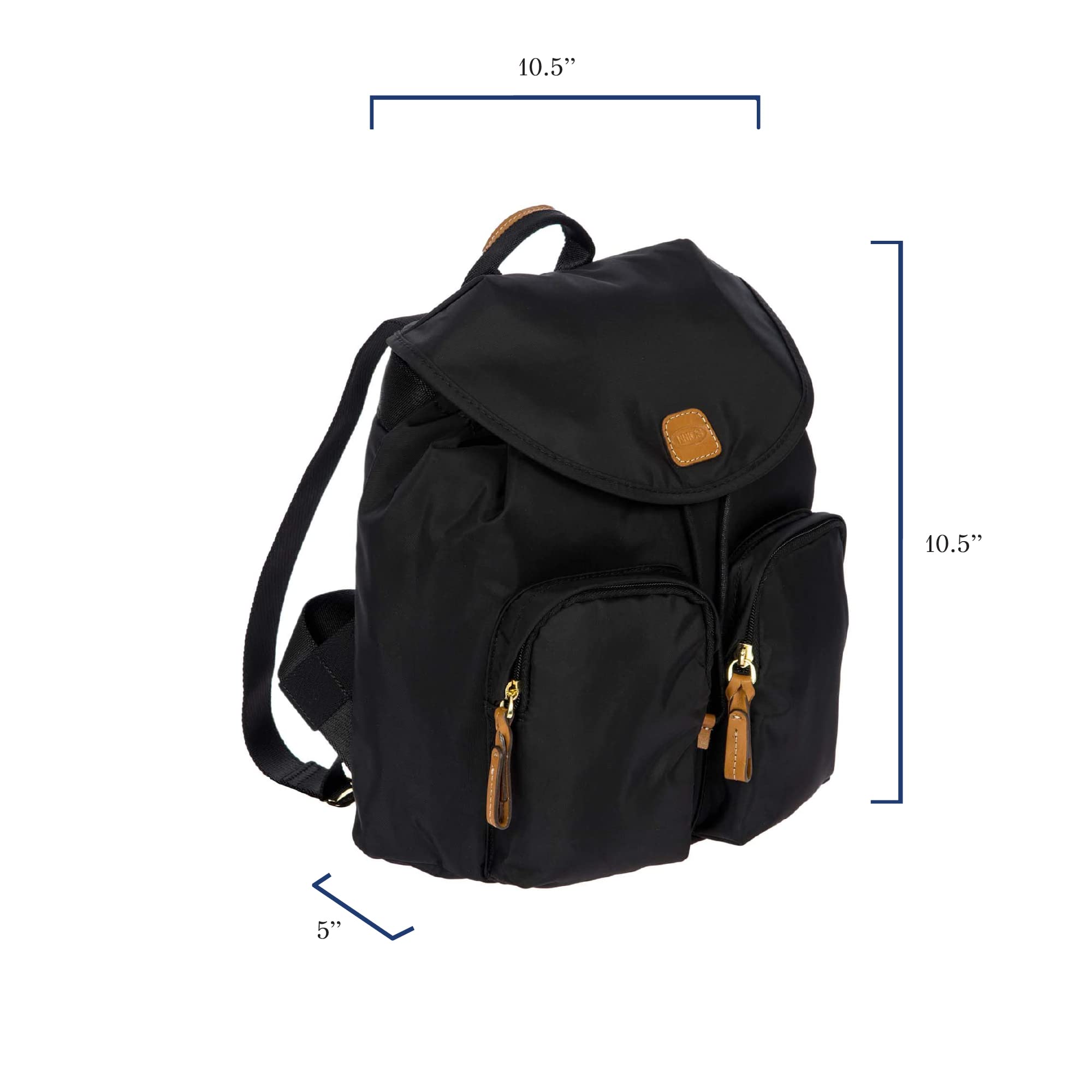 Bric's X-Travel Piccolo City Backpack - 10 inch - Cute Designer Backpack for Women and Men - Black