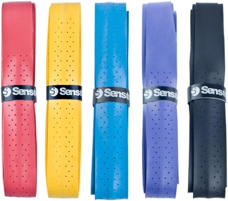 Senston New Racket Grip Anti Slip Perforated Super Absorbent Tennis Overgrip Badminton Overgrip Pickleball Overgrip.5 Pack. : Sports & Outdoors