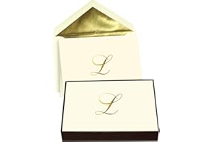Designer Greetings Monogram Boxed Note Cards - Letter L (622-00138-000)