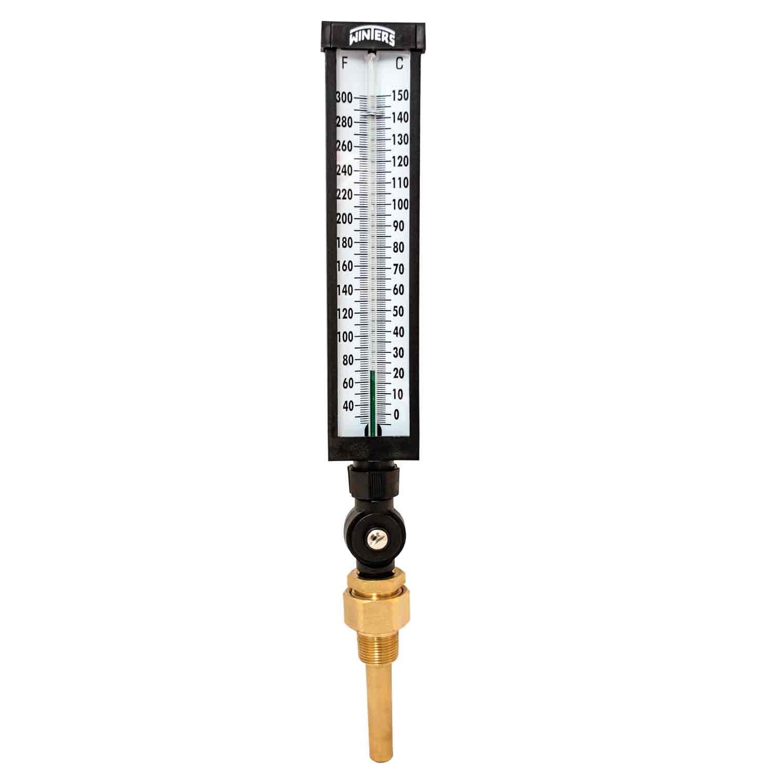 Winters TIM105LF Lead free Well Thermometer, 3/4" NPT, 30 to 180