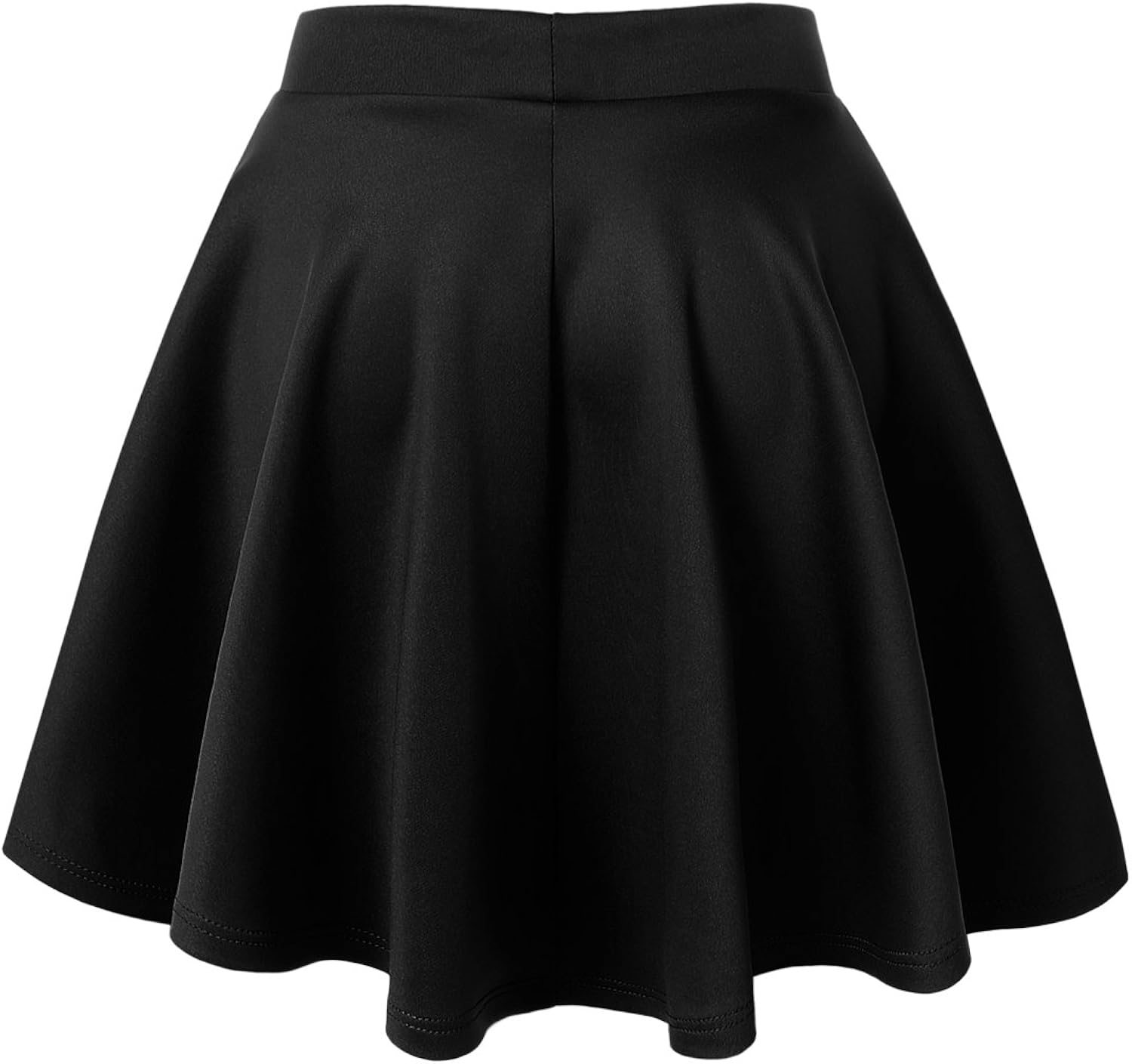 Made by Johnny Women's Basic Versatile Stretchy Flared Casual Mini Skater Skirt XS-3XL Plus Size-Made in USA at  Women’s Clothing store