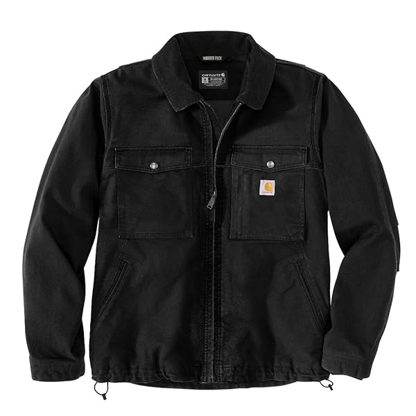 CARHARTT MEN’S MONTANA RUGGED FLEX DUCK RELAXED FIT INSULATED JACKET, BLACK, X-LARGE