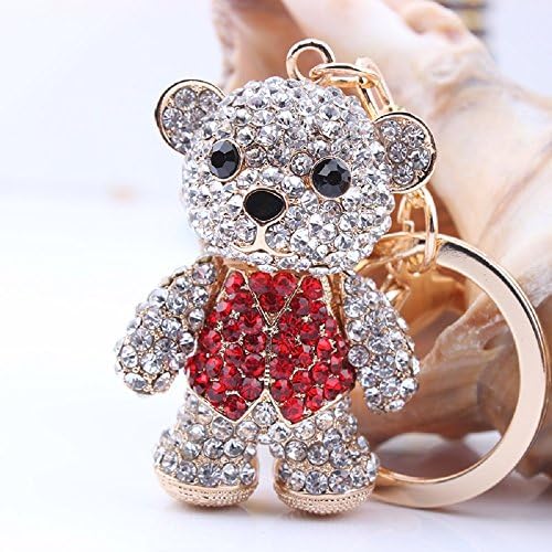 XmaSmile Cute Bear Style Keyring Keychain Fob Holder Bag Handbag Hook