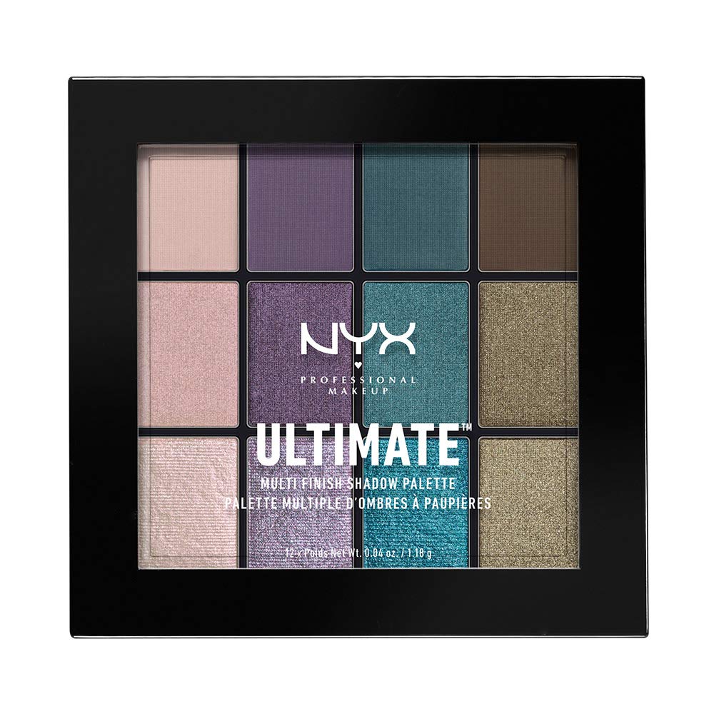 NYX Professional Makeup Ultimte Multi-Finish Eyeshadow Palette - Smoke Screen, 0.021 kg
