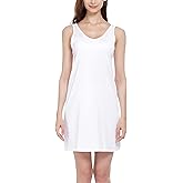 MANCYFIT Womens Full Slip Tank Top Dress Slip Sleeveless Under Dress Wide Straps