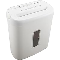 鶹 Basics Crosscut Paper and Credit Card Shredder for Security - 8-Sheet, Heavy Duty, White