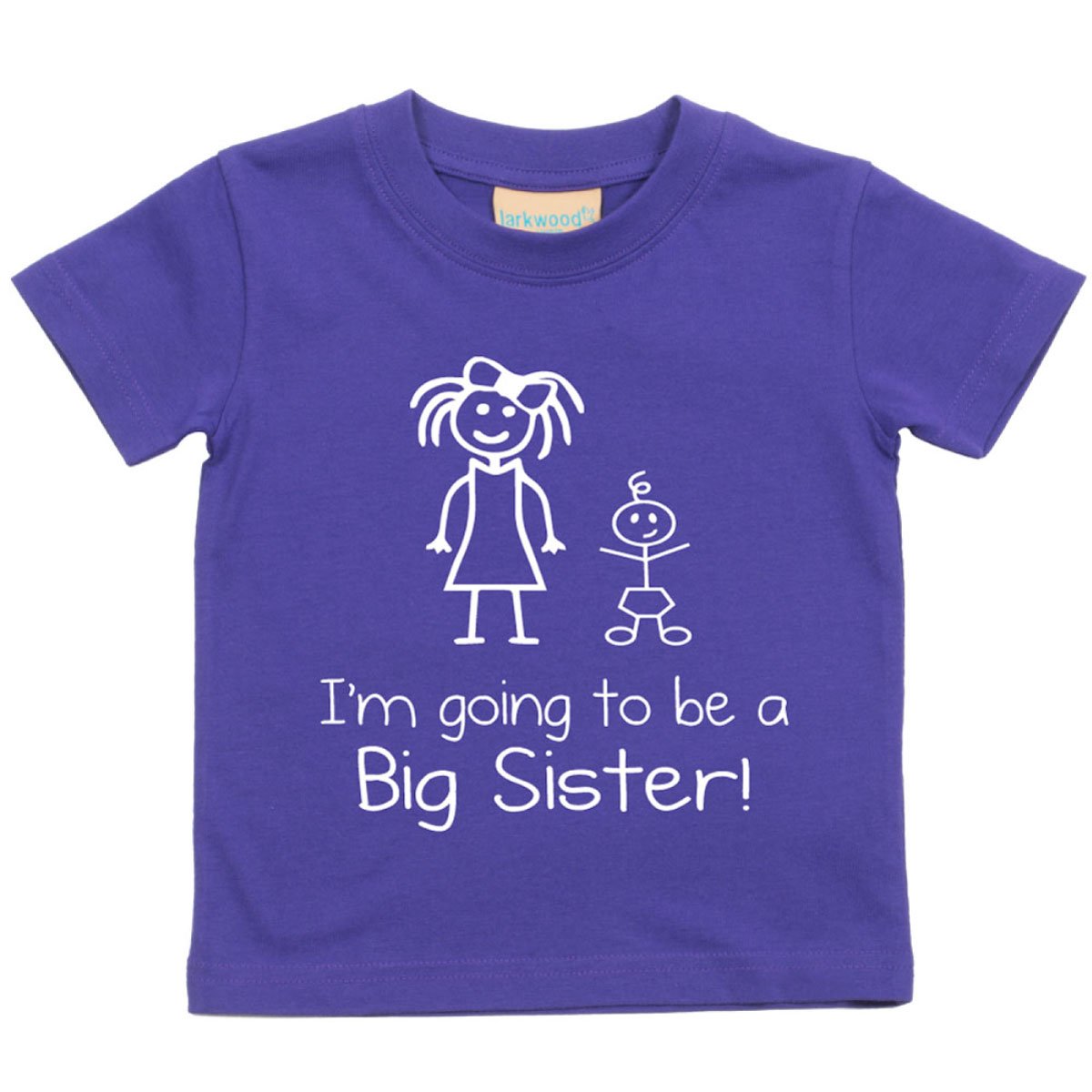 60 Second Makeover Limited I'm Going to Be A Big Sister Purple Tshirt Baby Toddler Kids Available in Sizes 0-6 Months to 14-15 Years New Baby Siste