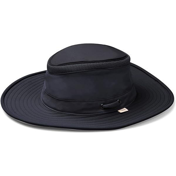 Tilley Standard LTM6 Airflo Broad Brim Recycled, Black, 7 3/4 at