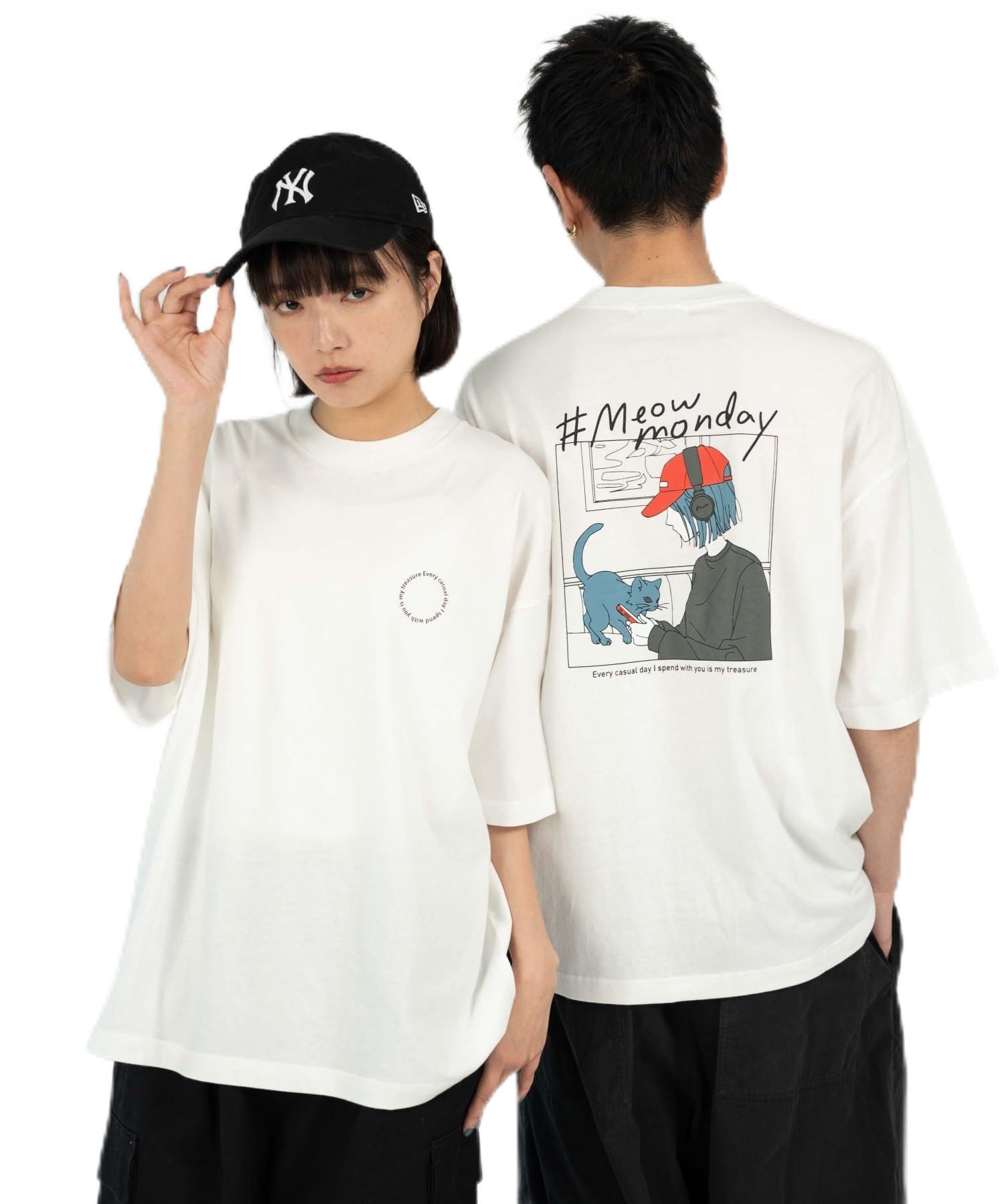 WEGO(ウィゴー) Wego Unisex (XS - XL Size) T-shirt, Short Sleeve, Men's Top, Short Sleeve, Spring Clothing, Summer Clothing, Clothing, Graphic Print, Gift, Present, Summer Men's