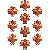 WEWAYSMILE 10 Pcs Thanksgiving Silicone Focal Beads for Pens Animal Fall Focal Beads for Keychain Making DIY Beaded Pen,Jewelry,Lanyard,Handicrafts(Turkey)