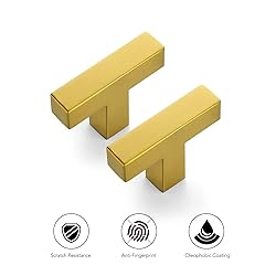 Ravinte 10 Pack Kitchen Cabinet knobs Square Bar