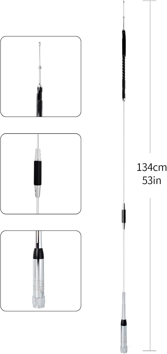 Quad Band Mobile Radio Antenna 10m/6m/2m/70cm 29MHZ/50MHZ/144MHZ/430MHZ for YAESU FT-8900R TYT TH-9800 QYT KT-980 Plus KT-8900 KT-7900D: Home Audio & Theater
