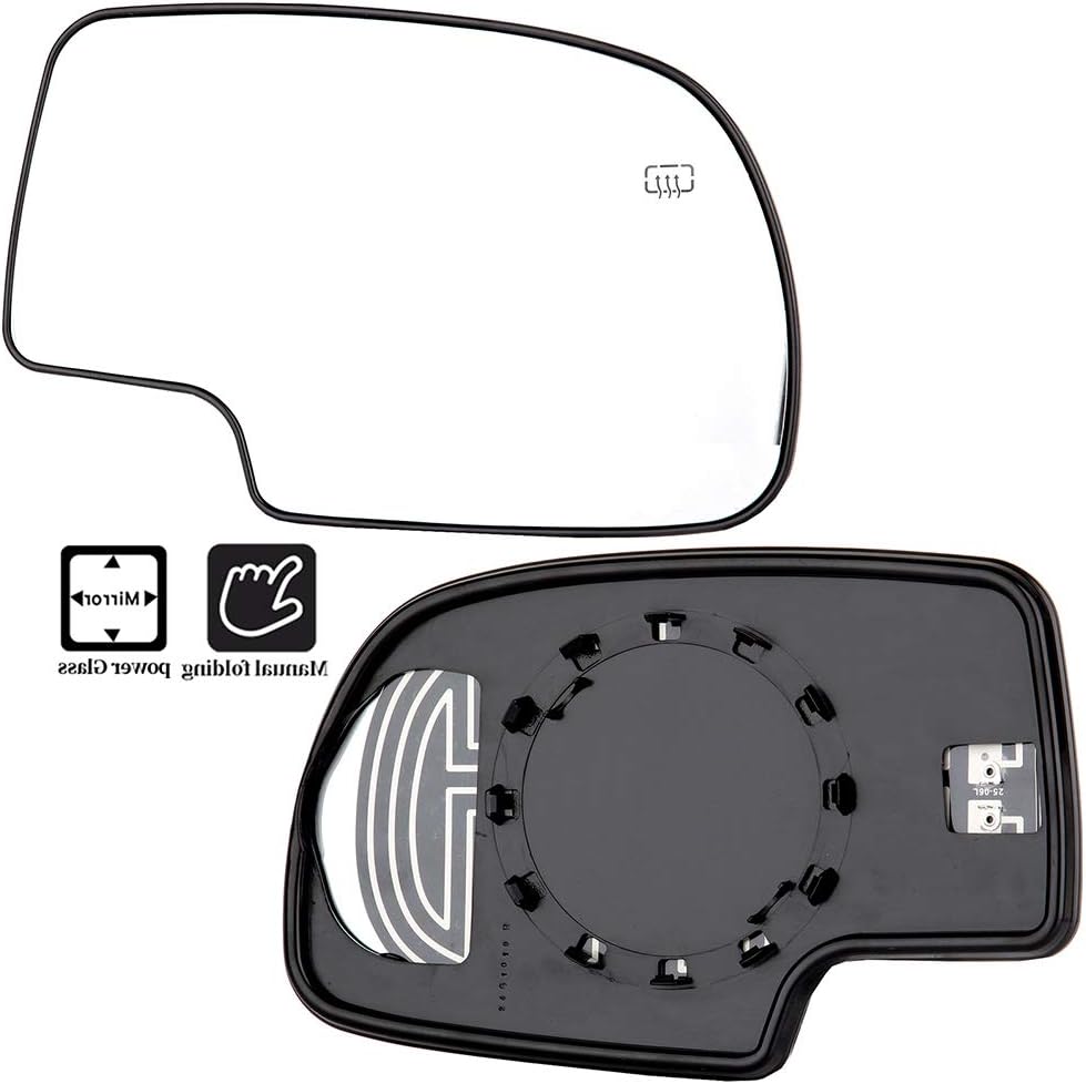 Amazon Com Eccpp Mirror Glass Power Heated Passenger Side Rh Replacement Fit For Chevy Avalanche Suburban Silverado Tahoe Gmc Sierra Hybrid Classic Yukon Automotive