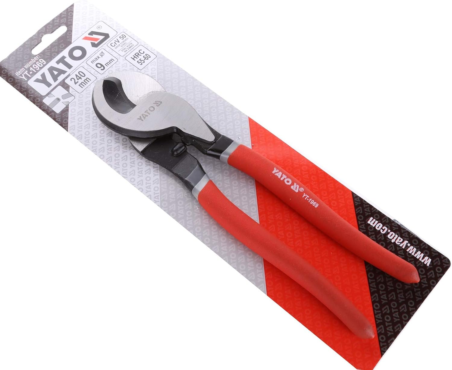 YATO YT-1969 Cable Cutter, Red - Image 4